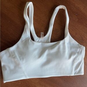 Women's White FPM Sports Bra
